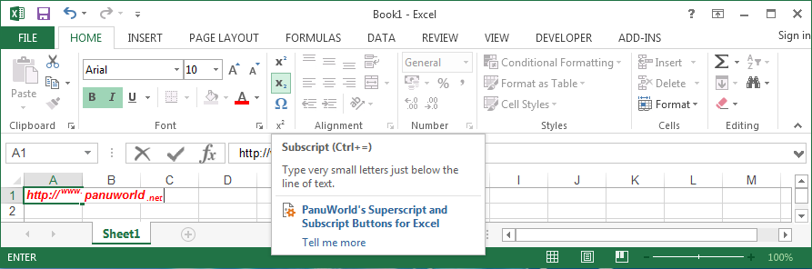 keyboard shortcut for subscript in microsoft word
